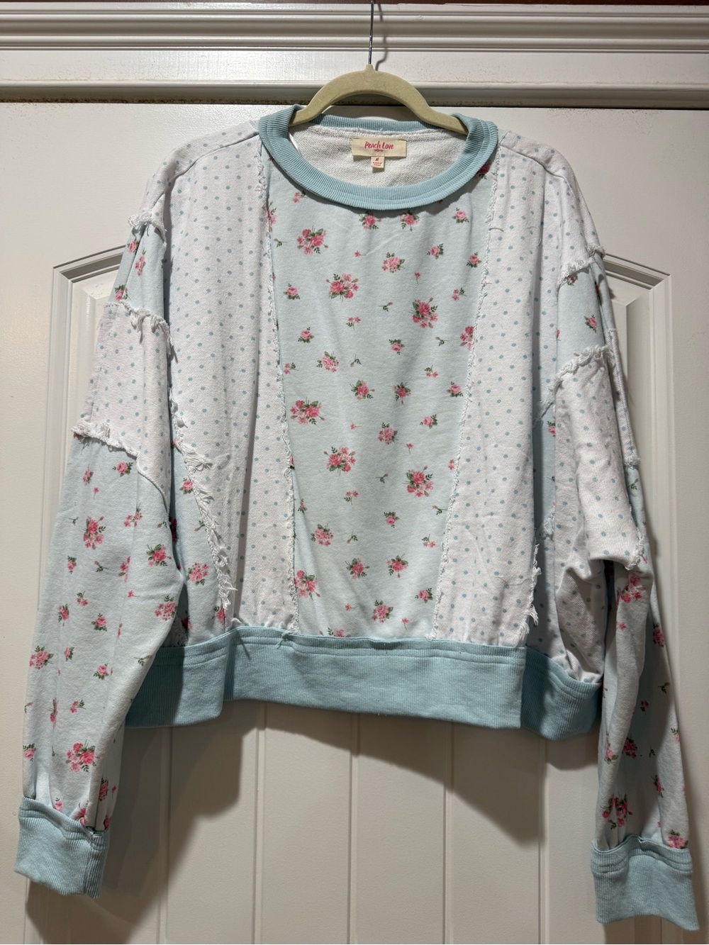 Peach Love brand. Oversized light weight sweatshirt.